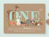 Woodland themed Party Invitations Woodland Celebration Children 39 S Birthday Party Inv Minted