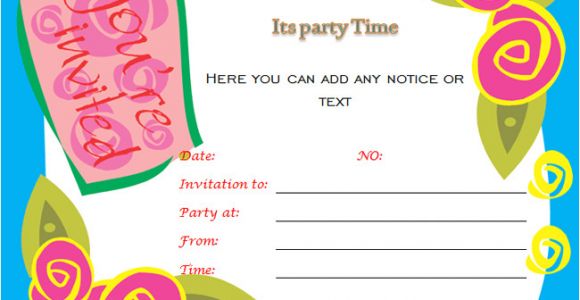 Word Birthday Party Invitation Template 40th Birthday Ideas Birthday Invitation Templates for