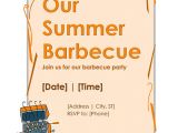Word Party Invitation Template Bbq Party Invitation Template Word Templates for Free