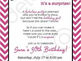 Wording for A Surprise Party Invitation Chevron Surprise Party Invitation Printable Invitation