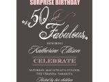 Wording for A Surprise Party Invitation Fabulous Script 50th Birthday Invitations Paperstyle