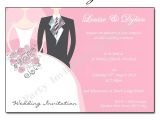 Wording for A Wedding Invitation by Bride and Groom Bride and Groom Wedding Invitations Buy now