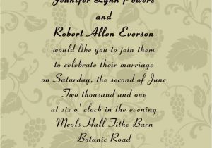 Wording for A Wedding Invitation by Bride and Groom Unique Wedding Invitation Wording Wedding Invitation