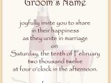 Wording for A Wedding Invitation by Bride and Groom Wedding Structurewedding Structure