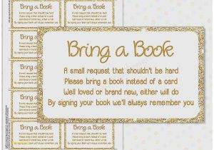Wording for Baby Shower Invite Book Instead Of Card Baby Shower Invitation Fresh Baby Shower Books Instead