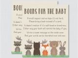 Wording for Baby Shower Invite Book Instead Of Card Woodland Baby Shower Bring A Book Instead Of A Card
