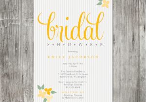 Wording for Bridal Shower Invites Blossom Bunches Bridal Shower Invitation Digital File