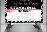 Wording for Mary Kay Party Invitations Mary Kay Zebra Party Invitation by Ofcreativity On Etsy