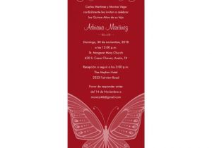 Wording for Quinceanera Invitations In English butterfly Quinceanera Invitations Invitation Wording In