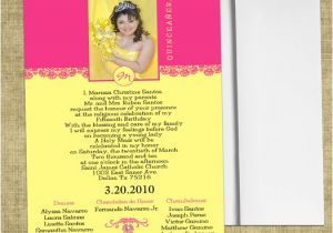 Wording for Quinceanera Invitations Invitation Wording Quinceanera English Image Collections