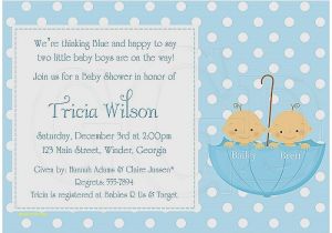 Wording for Twin Baby Shower Invitations Baby Shower Invitation Beautiful Teddy Bear Baby Shower