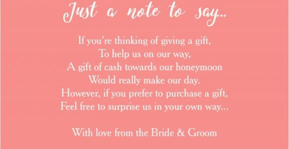 Wording for Wedding Invitations Money Instead Of Gifts Wedding Invitation Elegant Wording for Wedding