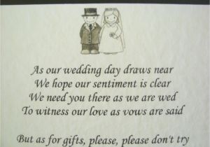 Wording for Wedding Invitations Money Instead Of Gifts Wedding Invitation Wording No Gifts Just Money Matik for