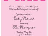 Words for A Baby Shower Invitation Baby Shower Invitation Wording for A Girl Cimvitation