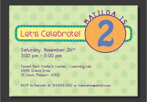 Words for Invitation for A Party 2nd Birthday Party Invitation Wording Dolanpedia