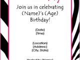 Words for Invitation for A Party Free Birthday Party Invitation Templates for Word
