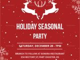 Work Christmas Party Invitation Template Festive Holiday Party Invitation Design Template In Psd
