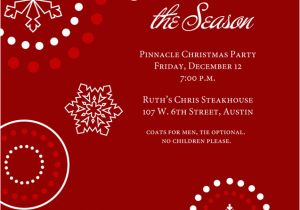 Work Christmas Party Invitation Template Holiday Invitation Templates Graphics and Templates