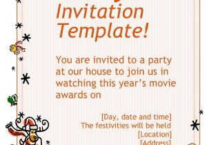 Write An Invitation to A Party How to Write An Invitation to A Party Invitation Template