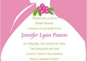 Write In Bridal Shower Invitations Bridal Shower Invitation Wording
