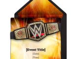 Wwe Birthday Party Invitations Free 25 Best Images About Wrestling theme Birthday On Pinterest