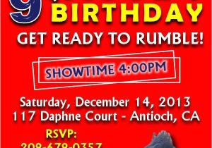 Wwe Birthday Party Invitations Free Wwe Birthday Party Invitations Best Party Ideas