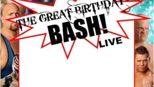 Wwe Birthday Party Invitations Wwe Party Invitation Template Copy Paste and Edit On