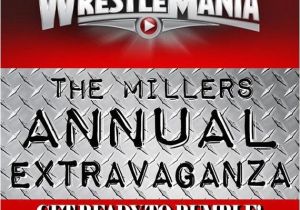 Wwe Wrestling Party Invitations Wrestlemania Party Invitation Tickets by