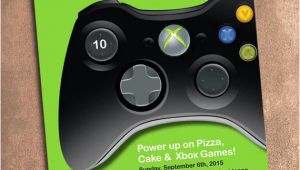 Xbox Party Invitation Template Xbox Birthday Party Invite Digital File 5 X 7 Inches