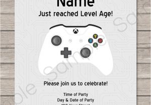 Xbox Party Invitation Template Xbox Party Invitations Template Video Game Party Invite