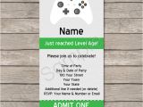 Xbox Party Invitation Template Xbox Party Ticket Invitation Template Video Game theme