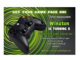 Xbox Party Invitations Xbox Game Boys Birthday Party Invitation Printable File