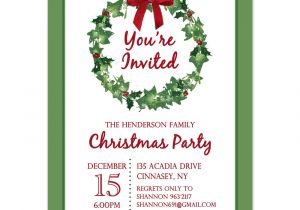 Xmas Party Invitation Template Printable Christmas Party Invites