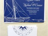 Yacht Wedding Invitation Wording Concertina Press Stationery and Invitations Yacht