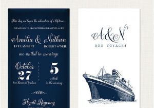Yacht Wedding Invitation Wording Cruise Ship Yacht Wedding Invitation