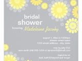 Yellow and Grey Bridal Shower Invitations Bridal Shower Invitation Yellow Gray Daisy 5 25 Quot Square