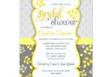 Yellow and Grey Bridal Shower Invitations Modern Yellow Grey Elegant Bridal Shower 4 5×6 25 Paper