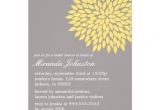 Yellow and Grey Bridal Shower Invitations Yellow Gray Flower Bridal Shower Invitations Zazzle