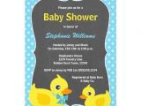 Yellow Duck Baby Shower Invitations Rubber Ducky Baby Shower Invitation Blue & Yellow