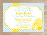 Yellow Duck Baby Shower Invitations Yellow Duck Baby Shower Invitation Baby by Cakesandkidsdesigns