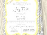 Yellow Gray Baby Shower Invitations Yellow and Grey Baby Shower Invitation 5×7
