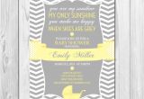 You are My Sunshine Baby Shower Invites You are My Sunshine Baby Shower Invitation Chevron