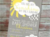 You are My Sunshine Baby Shower Invites You are My Sunshine Baby Shower Invitation Set