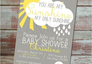 You are My Sunshine Baby Shower Invites You are My Sunshine Baby Shower Invitation Set
