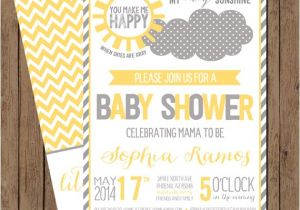 You are My Sunshine Baby Shower Invites You are My Sunshine Baby Shower Invite Digital File