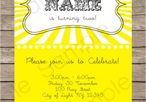 You are My Sunshine Party Invitation Template Sunshine Party Invitations Template Birthday Party