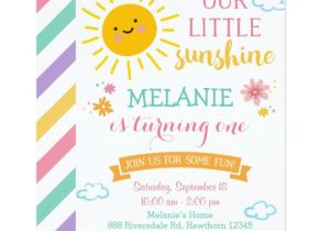 You are My Sunshine Party Invitation Template You are My Sunshine Birthday Invitation Summer Invitation