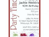 Zazzle 40th Birthday Invitations Personalized 40th Birthday Party Invitation