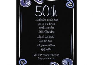 Zazzle 50th Birthday Invitations 50th Birthday Party Invitation 5" X 7" Invitation Card