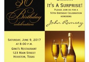 Zazzle 50th Birthday Invitations Surprise 50th Birthday Party Invitations
